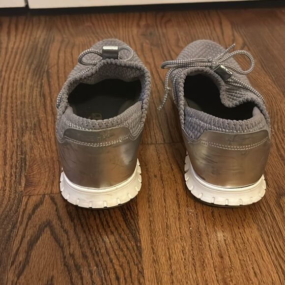 Cole Haan Zerogrand Gray and Silver Sneakers Size 8 - Picture 4 of 10